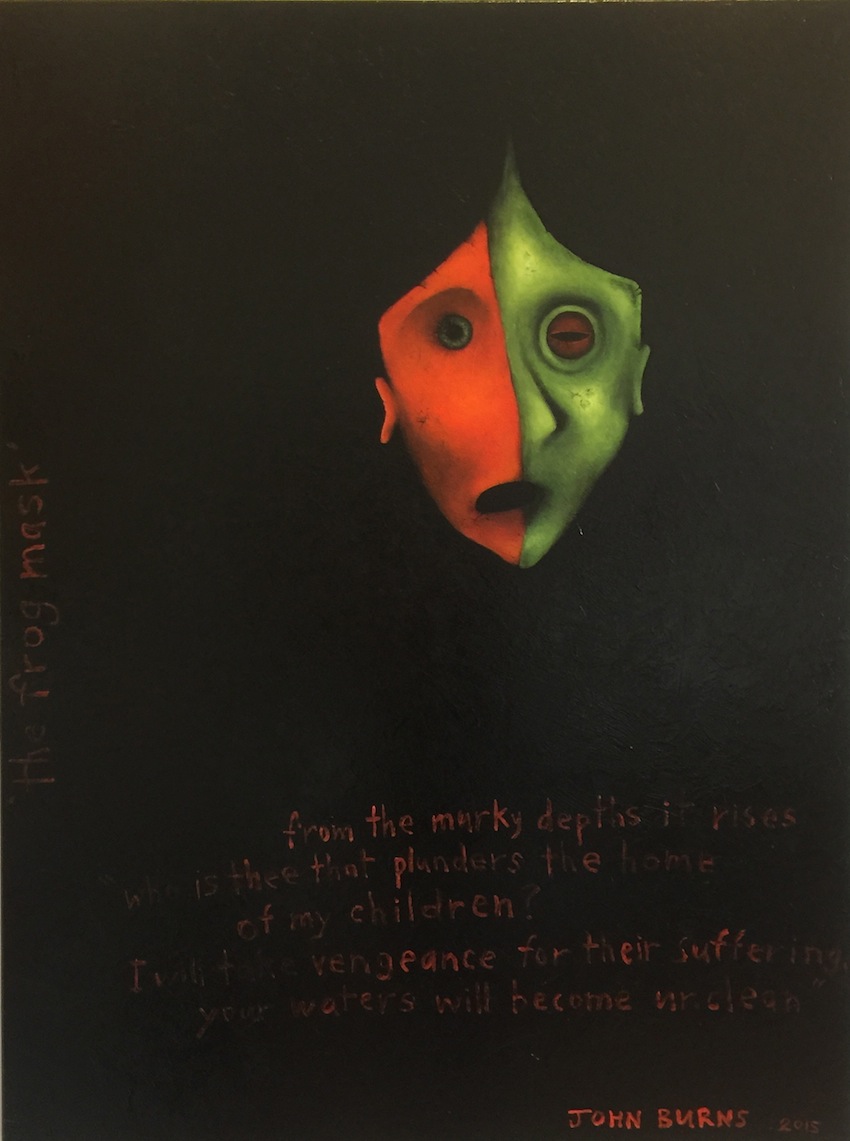 John Burns | The Frog Mask  | McATamney Gallery and Design Store | Geraldine NZ